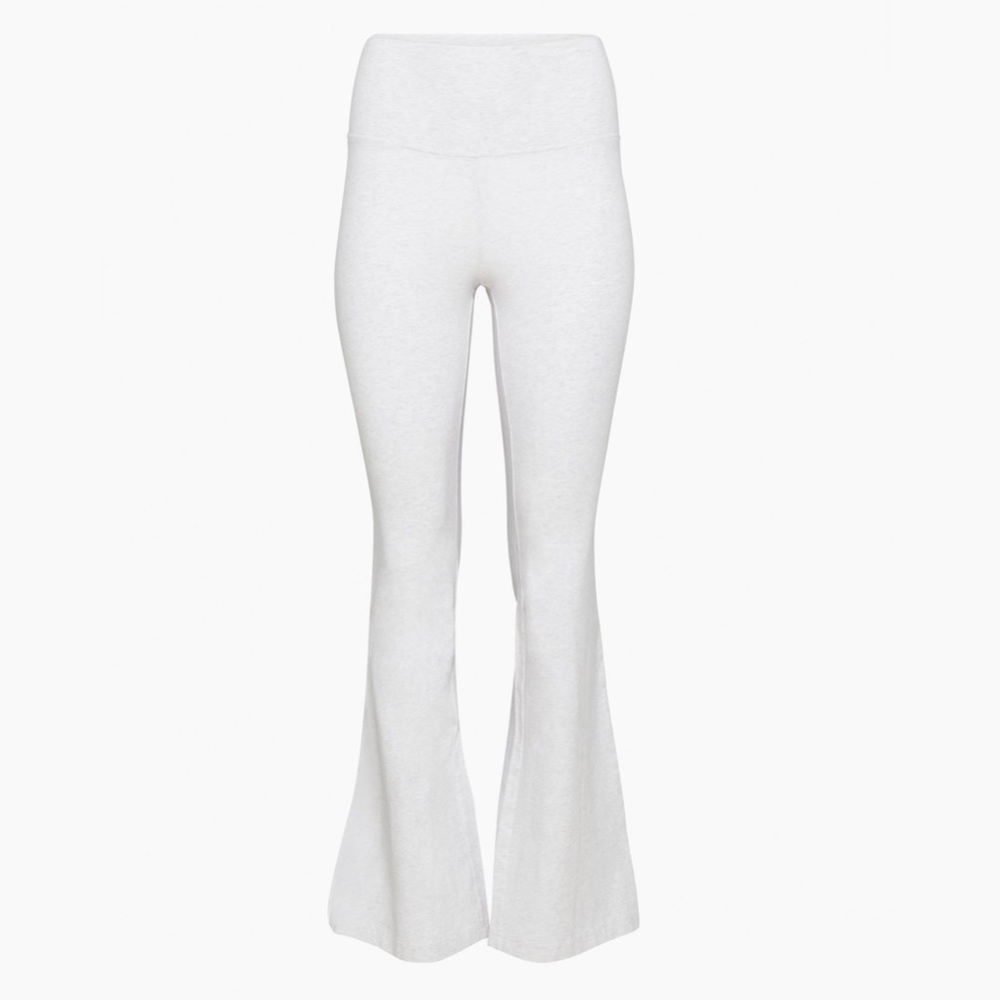 Aritzia Chill Flare Hi-Rise Heather Cloud White size XS/TP